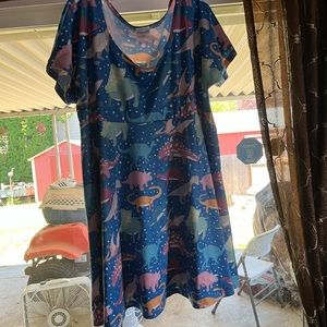 4x CowCow dinosaur dress